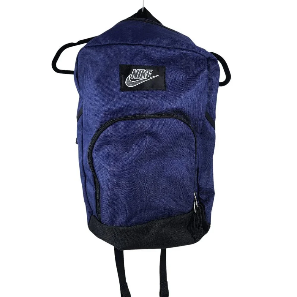 Nike Backpack Unisex OS‎ Blue Vintage 90s School Bag Sporty